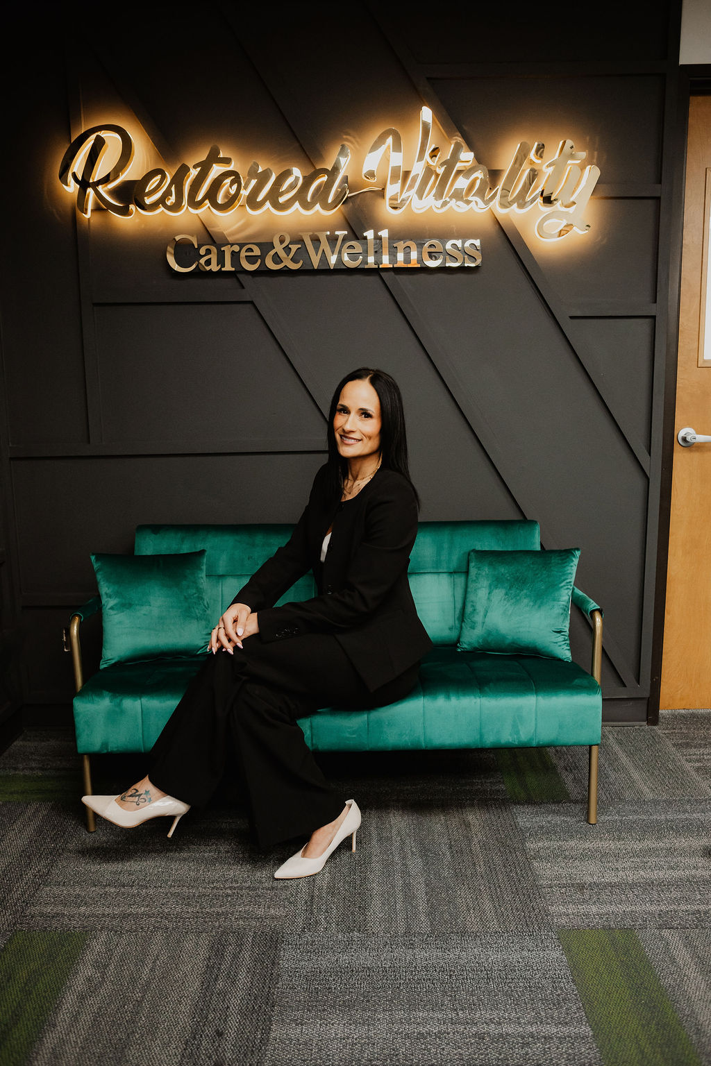 Kayla Ballweg APRN sitting